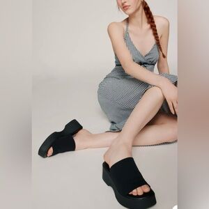 NWOB STEVE MADDEN SLINKY30 BLACK , Sz EU 38/US 8